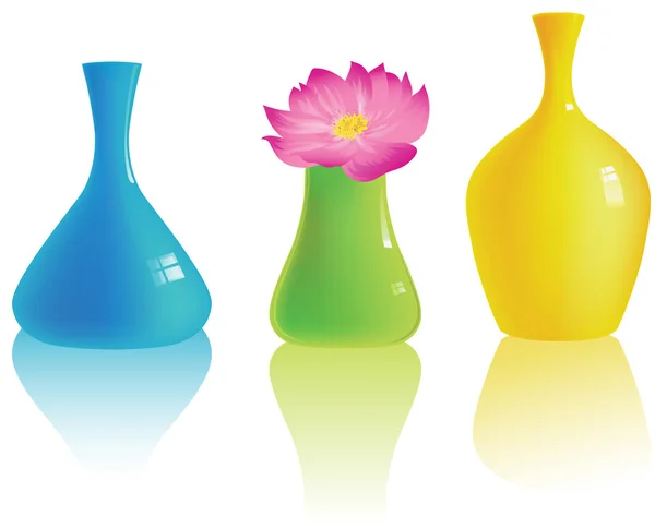 Vasos coloridos — Vetor de Stock