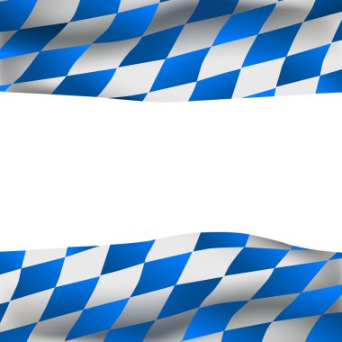 Oktoberfest background with Bavarian flag clipart