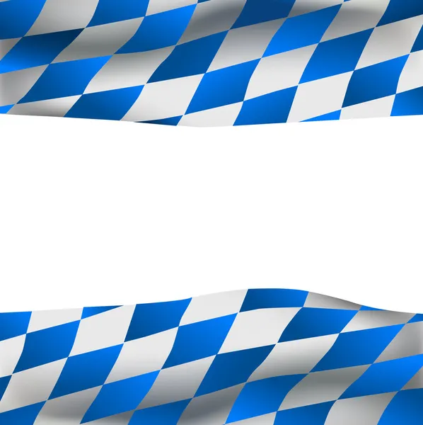 Oktoberfest sfondo con bandiera bavarese — Vettoriale Stock