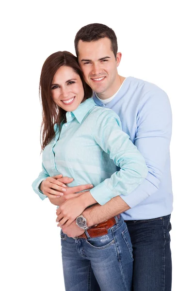 Portrait of beautiful young couple — Stock Photo, Image