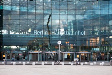 Main train station in Berlin clipart