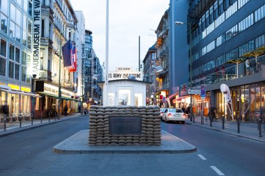 Checkpoint Charlie, Berlin, Germany,, clipart