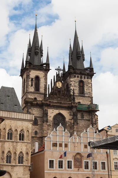 Gotický Týnský kostel — Stock fotografie