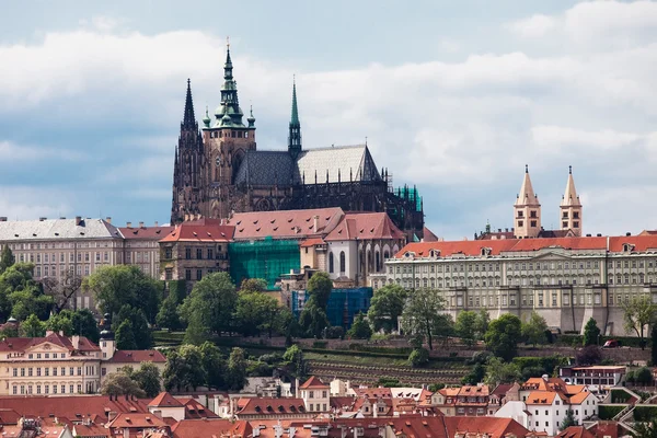 Vista sobre o Castelo de Praga — Fotografia de Stock