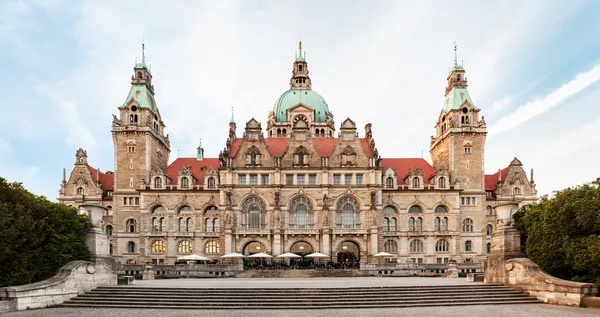 Neues Rathaus (Nuevo Ayuntamiento) en Hannover — Foto de Stock