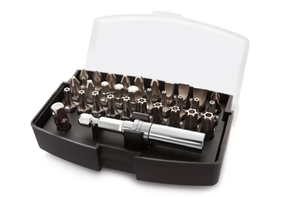 Set of screwdriver heads — Stock Photo, Image