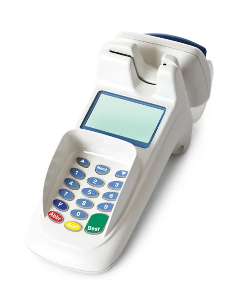 Bank terminal with card reader — Stock Photo, Image