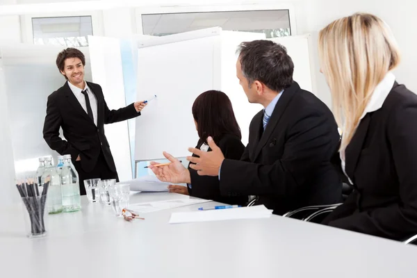 Group of business at presentation Stock Image