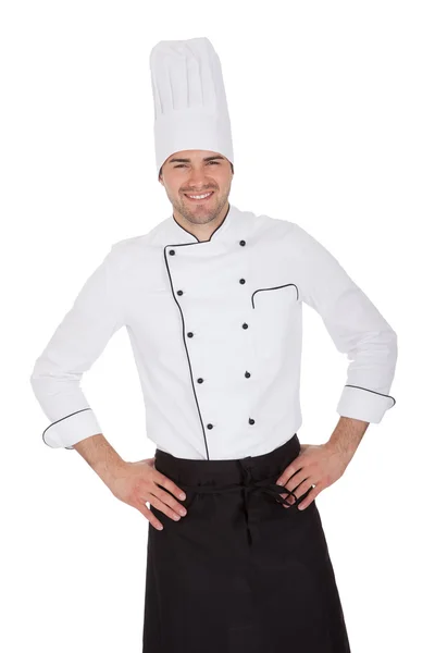 Portret szczęśliwy szef kuchni — Zdjęcie stockowe