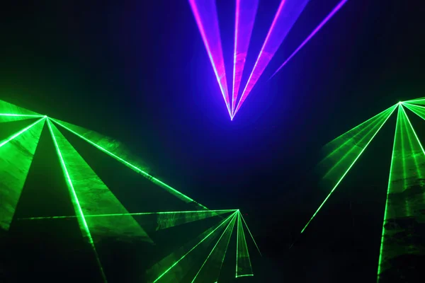 Disco and laser show — Stock Photo, Image