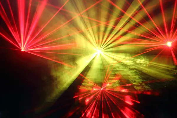 Disco en laser show — Stockfoto