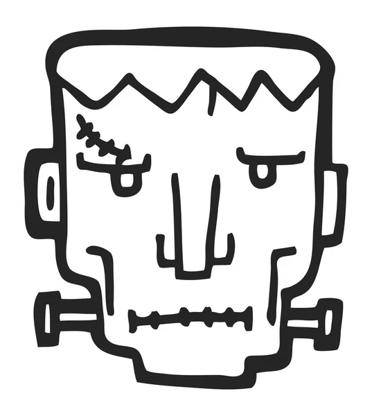 Frankenstein doodle — Stock Vector