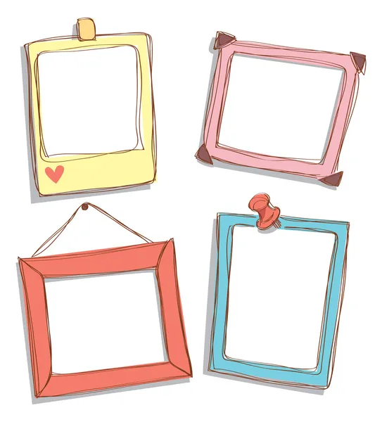 Schattig frame doodle Stockvector