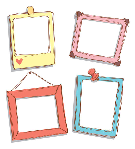 Cute frame doodle Royalty Free Stock Vectors