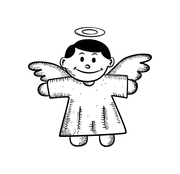 Roztomilý anděl dekorace — Stockový vektor