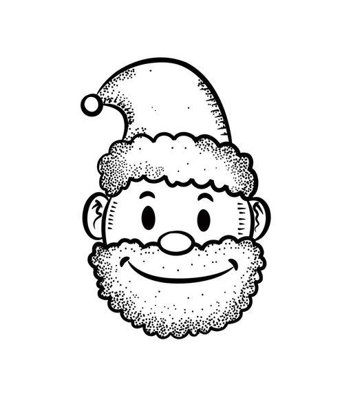圣诞老人头 — 图库矢量图片