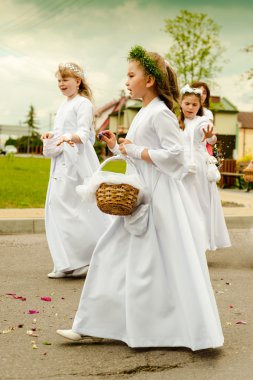 Corpus Christi procession clipart