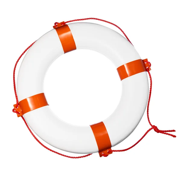 Lifebuoy on white — Stock Photo, Image