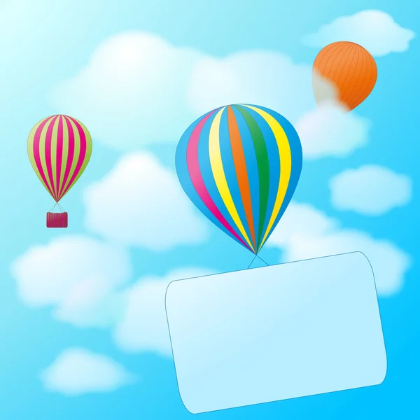 Hot air balloons — Stock Vector