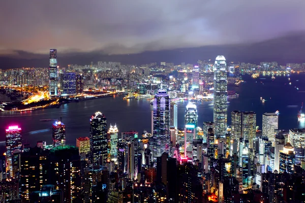 夜の香港 — ストック写真
