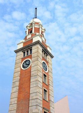 Clock tower in Tsim Sha Tsui , Hong Kong clipart