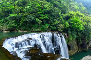 Waterfall in taiwan clipart