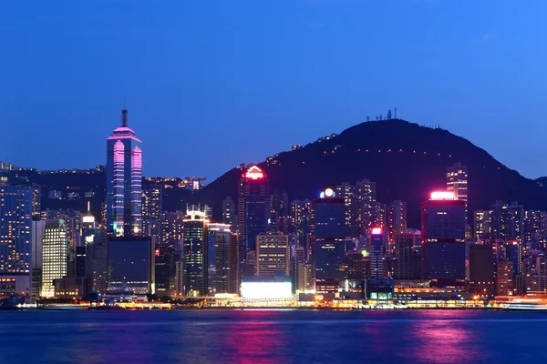 Hong Kong city night — Fotografie, imagine de stoc
