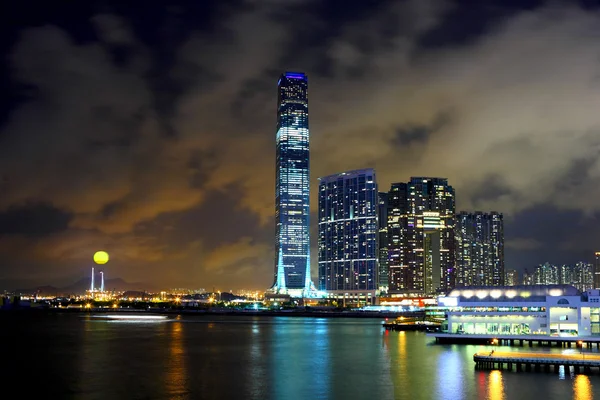 Kowloon à noite — Fotografia de Stock