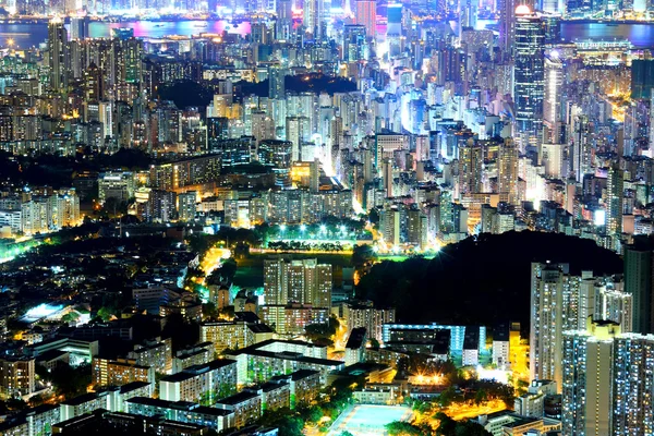 Kowloon di notte — Foto Stock