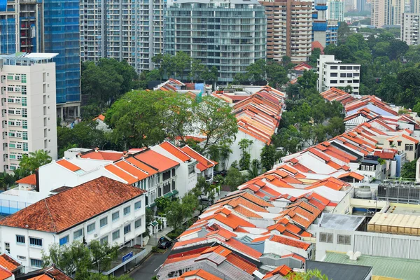 Bostäder downtown i singapore — Stockfoto