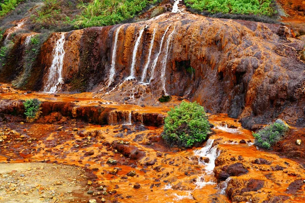 Złoty wodospad na Tajwanie — Zdjęcie stockowe