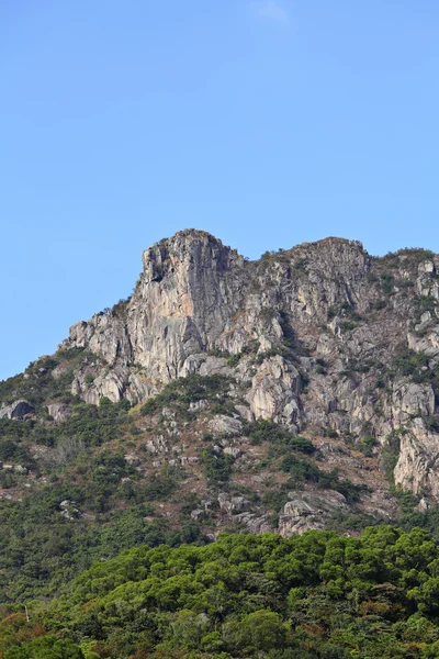 Lion Rock, lion comme la montagne à Hong Kong, l'un des symboles de — Photo
