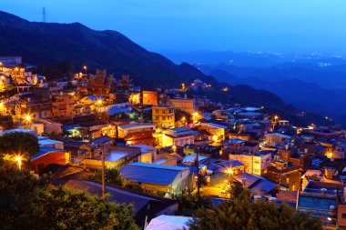 Jiu fen Köyü, gece, Tayvan