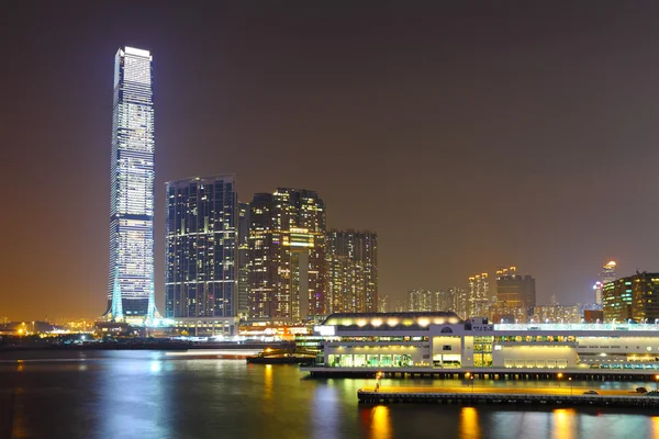 Kowloon nachts — Stockfoto