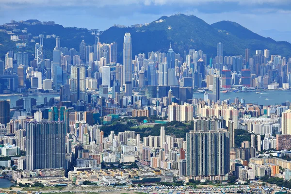 香港混雑ビル — ストック写真