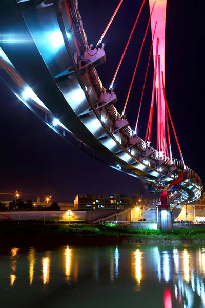 Pont la nuit à Taiwan — Photo