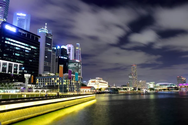 Singapur vista nocturna —  Fotos de Stock