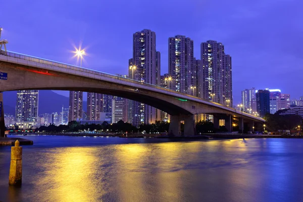 Most nad morzem w hong Kongu — Zdjęcie stockowe
