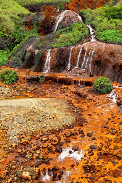 Golden waterfall