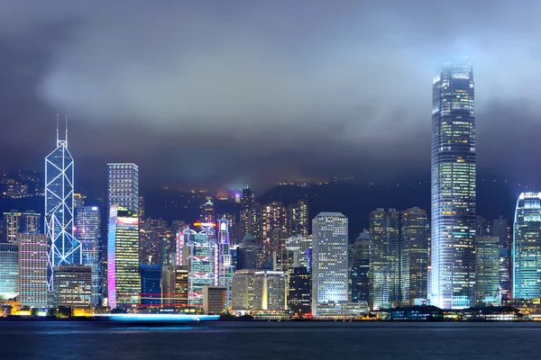 Hong Kong city at night — Stock Photo, Image