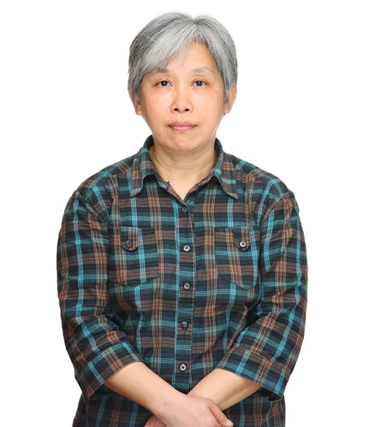 Starsza kobieta Azji — Zdjęcie stockowe