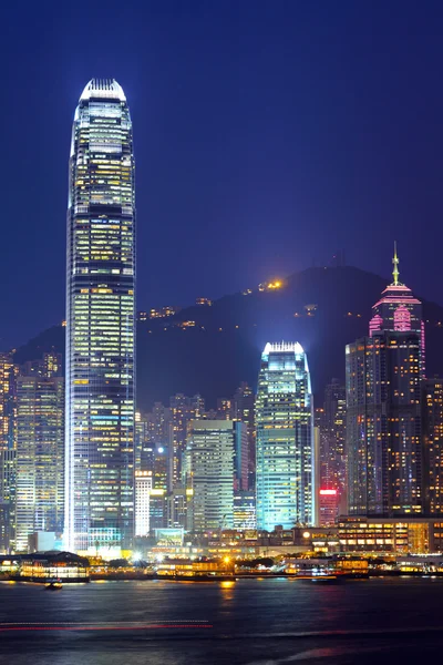 Hong Kong di malam hari — Stok Foto