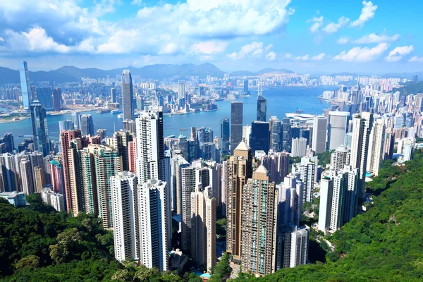香港在阳光灿烂的日子 — 图库照片