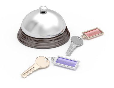 Service bell and keys clipart