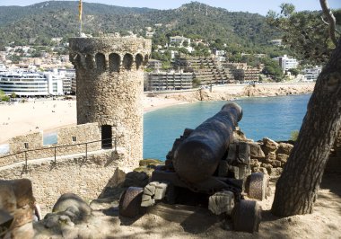 İspanya. tossa de mar üzerinde bir göz