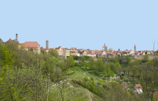 Rothenburg, średniowieczne miasto w centrum Europy — Zdjęcie stockowe