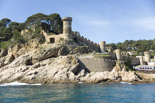 Spain. Tossa de Mar. A view of a fortress — Stock Photo, Image