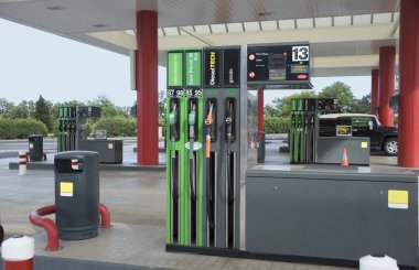 Filling station. clipart