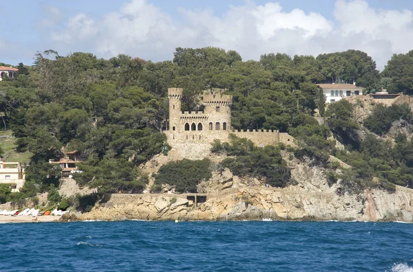 stock image Spain. Lloret de Mar. View of a fortress