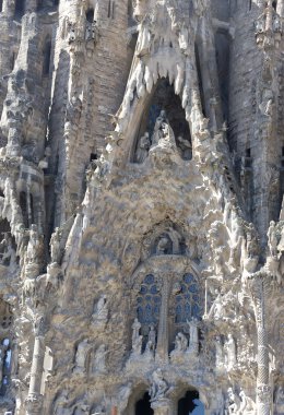 İspanya. Barselona. Sagrada familiya. parça.